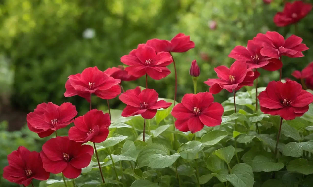 Flores vibrantes en un jardín hermoso