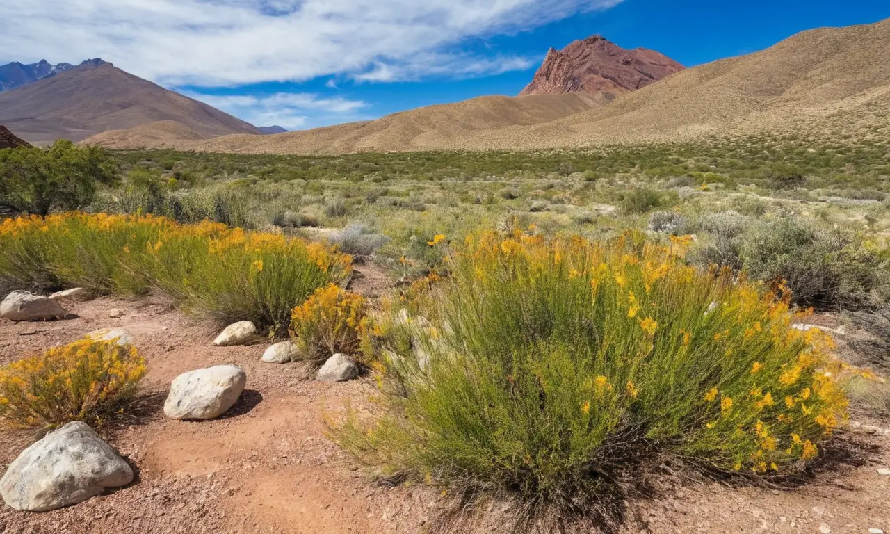 Paisaje argentino vibrante con biodiversidad y luz