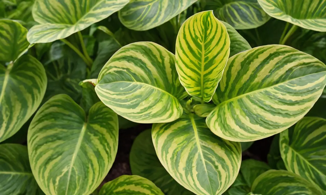 Hojas de maranta: belleza verde y variada
