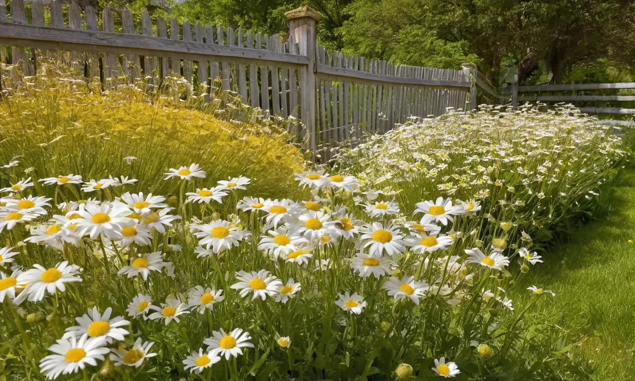 Un jardín vibrante lleno de flores