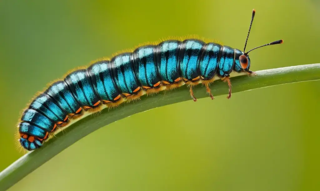 Mariposa emergiendo de crisálida en naturaleza