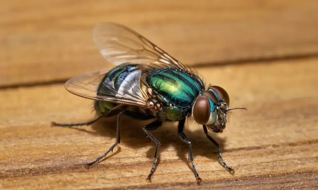 Insectos sobre madera