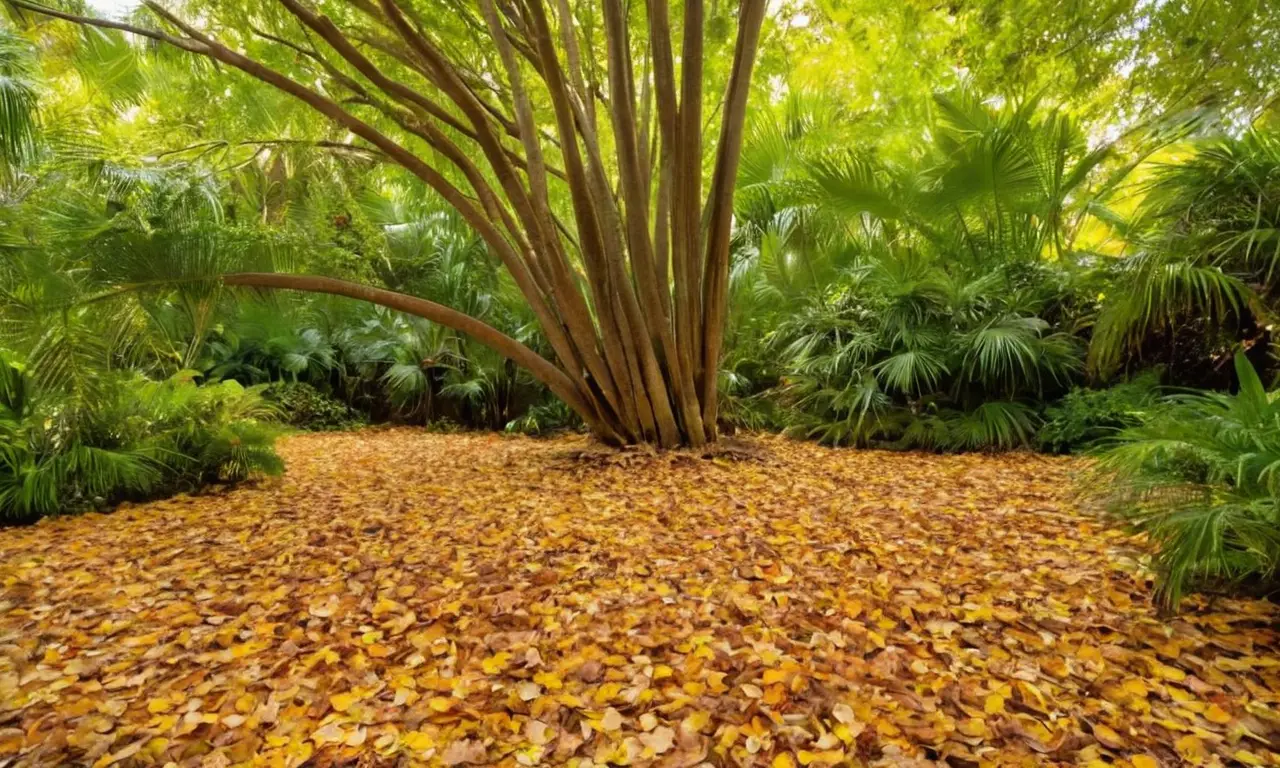 Árboles tropicales crean un ambiente sereno