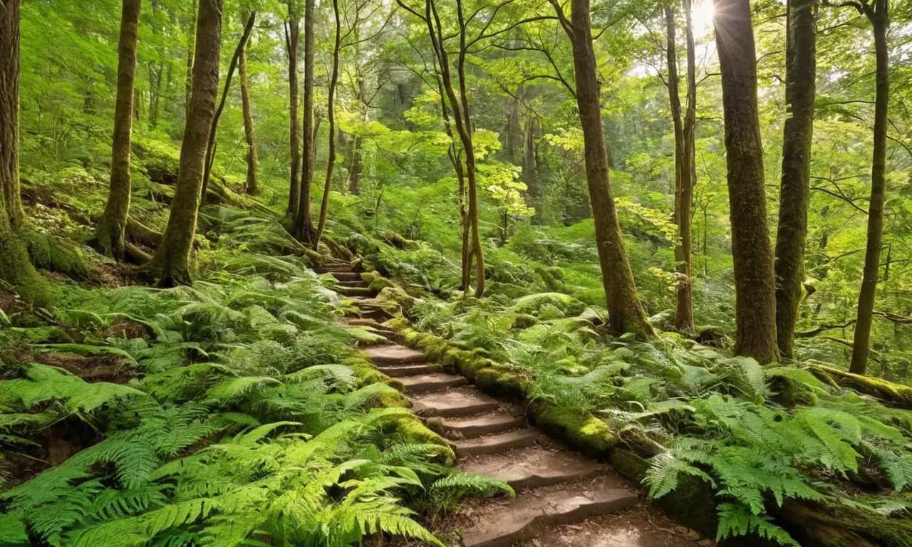 Bosque vibrante con vida y armonía natural