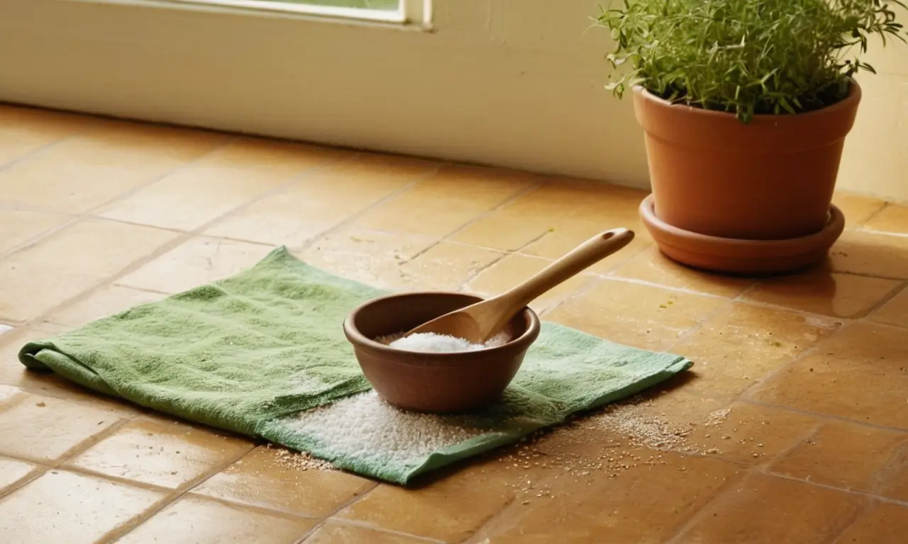Cocina iluminada con utensilios organizados