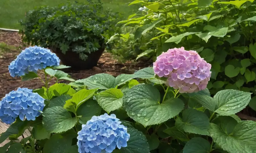Un jardín vibrante con flores y vinagre