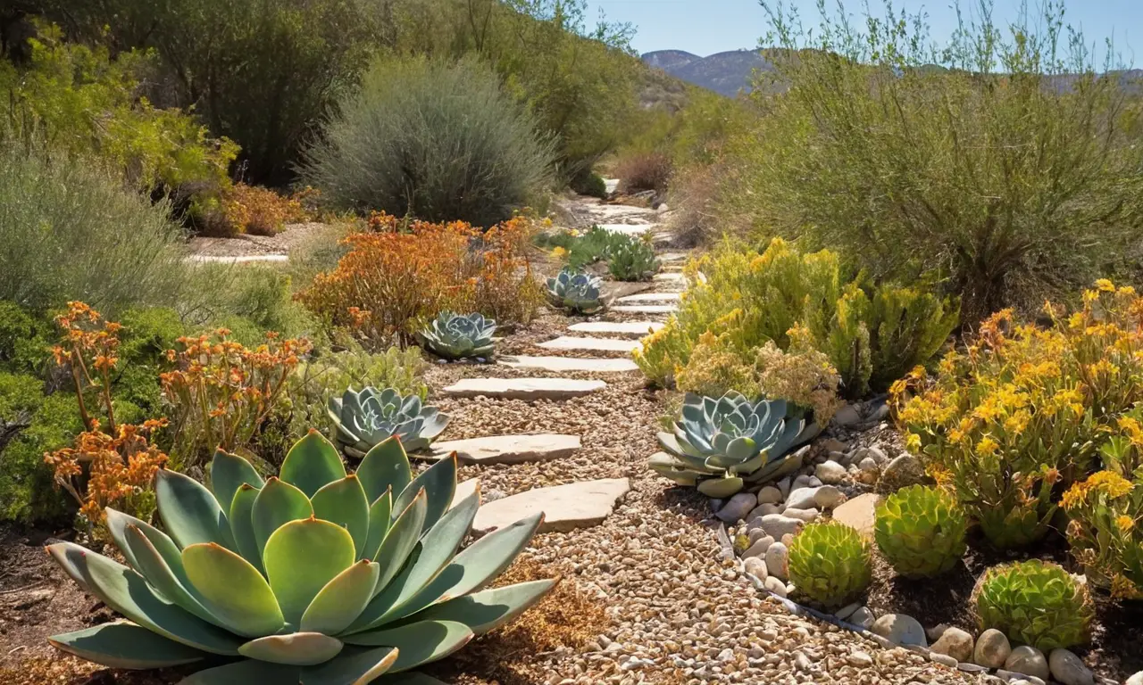Paisaje natural con plantas y luz solar