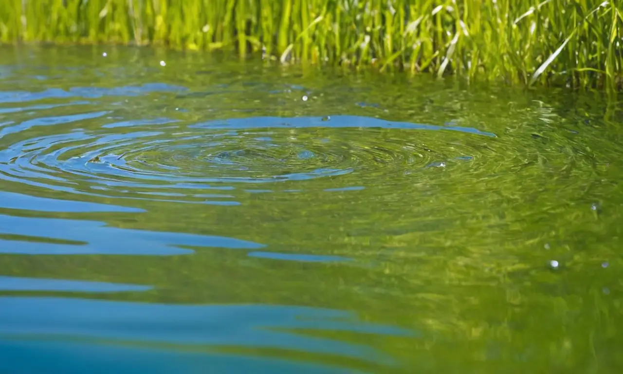 Agua clara y luz resaltan la vida
